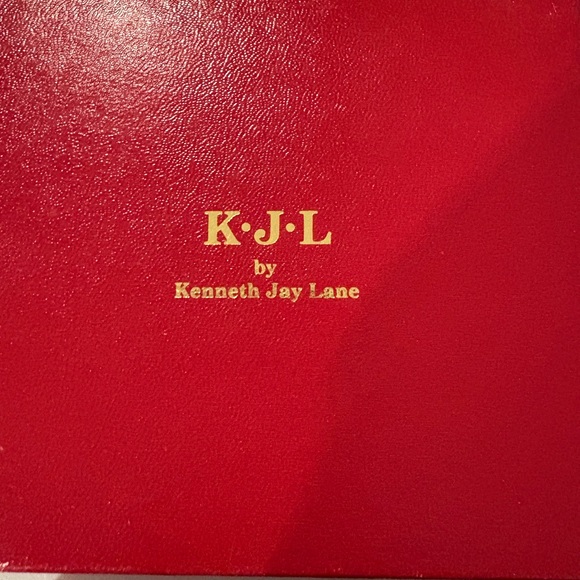 KJL Kenneth Jay Lane interchangeable set vintage new in the box gold silver - Picture 3 of 4